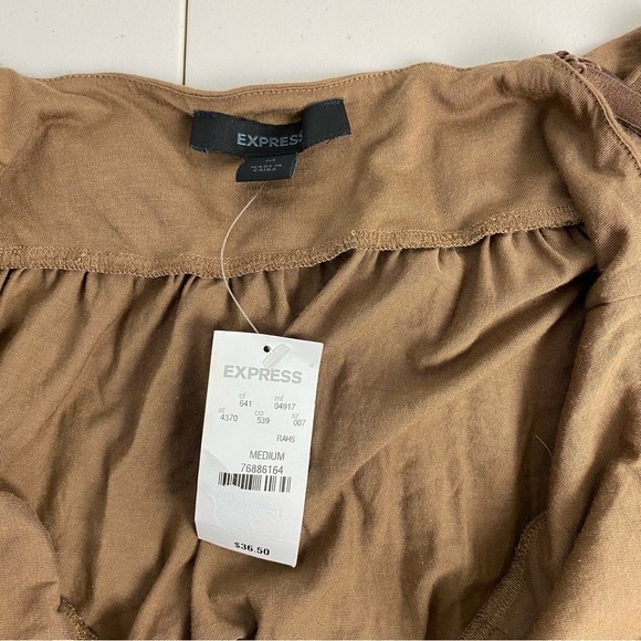 Express jeweled brown tank top size M - Picture 4 of 7